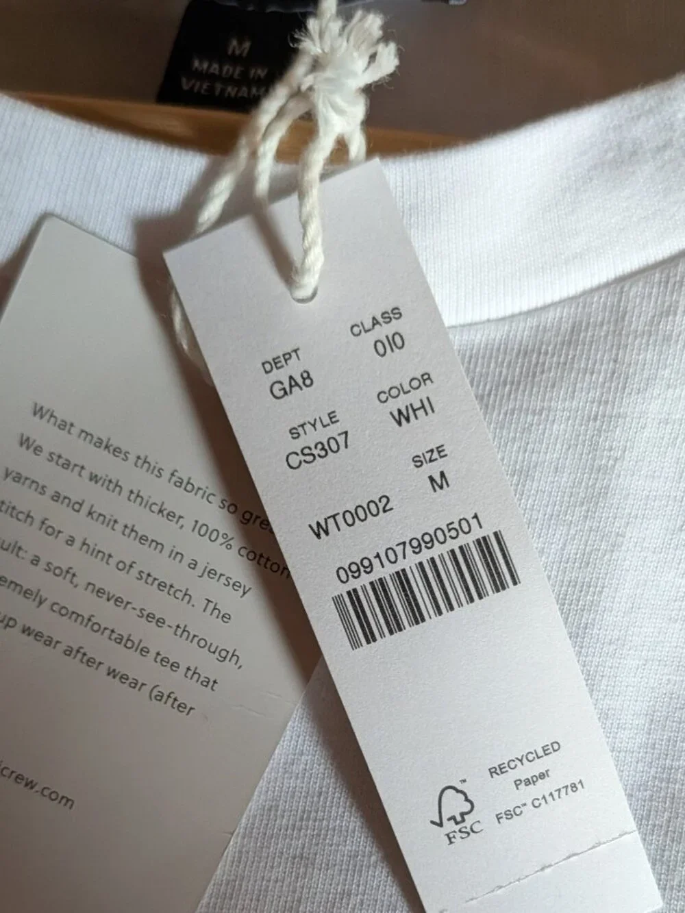 J. Crew Boyfriend jersey relaxed long-sleeve T-shirt with grommets